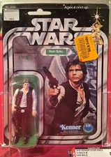 1978 Kenner Star Wars HAN SOLO 12 Back-B  Small Head  AFA 80