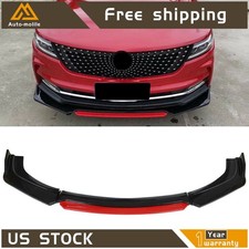 Universal Car Glossy Black 2 Layers Front Bumper Lip Spoiler Splitter Protector Universal Car Glossy Black 2 Layers Front Bumper Lip Spoiler Splitter Protector