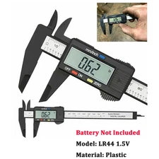 Digital Caliper 6" 150mm Micrometer LCD Gauge Vernier Measuring Ruler No Battery