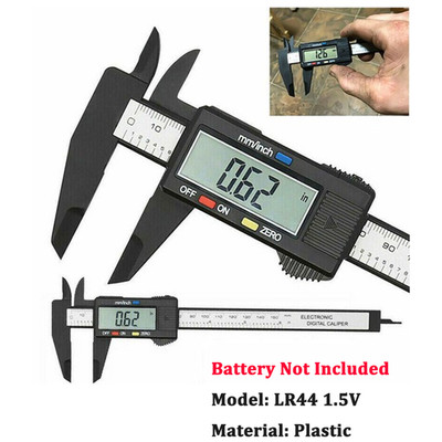 Digital Caliper 6'' 150mm Micrometer LCD Gauge Vernier Measuring Ruler No Battery