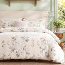 Floral Duvet Cover Twin Size 100 Cotton Reversible Duvet Cover Set with Zipp...