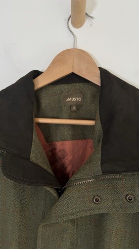 Chaqueta de Tiro Mustro Karsten Elástica Técnica Tweed XL Impermeable Abrigo de Campo - Imagen 4 de 18