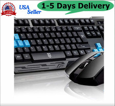 Combo De Teclado Y Mouse, Teclado Inalambrico Multimedia Resistente Agua