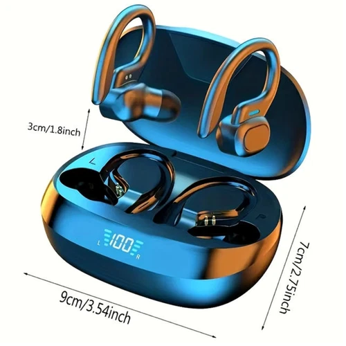 Wireless Bluetooth TWS Earphones Headphones Sports Ear Hook Running Bass Earbuds - Picture 5 of 20