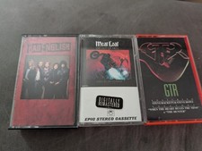 3 Hard Rock Glam Metal Cassette Lot: Meat Loaf, Bad English, GTR