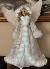 Very Rare Ashton Drake Vinyl Musical Doll "Silent Night Angel" 25 in