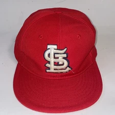 St Louis Cardinals B.B. Box Premium Fitted Hat 7 3/8 Red Cap Flat Bill MLB