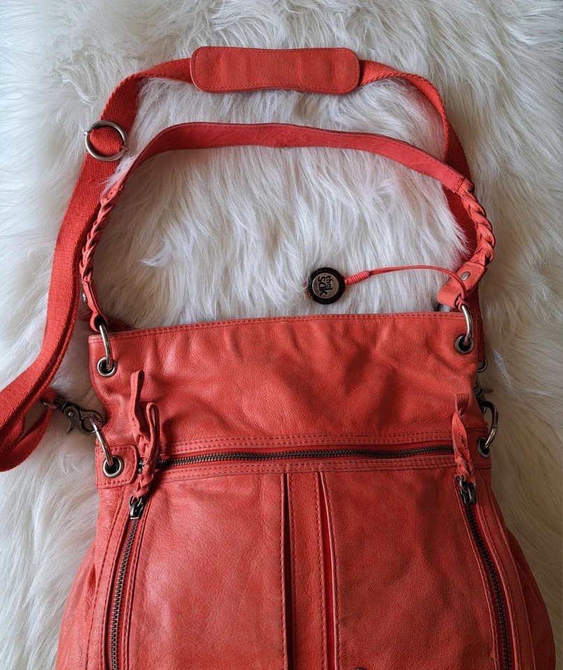 Bolso de cuero naranja Lg The Sak $200 Foto 4 de 4