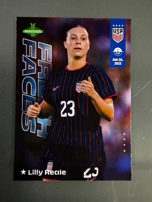 #ad Lilly Reale #9 2026 USWNT Fresh Faces Parkside Card $1.99