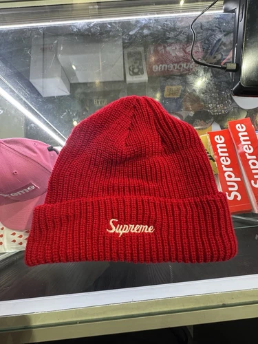 bonnet bonnet loose logo suprême rouge