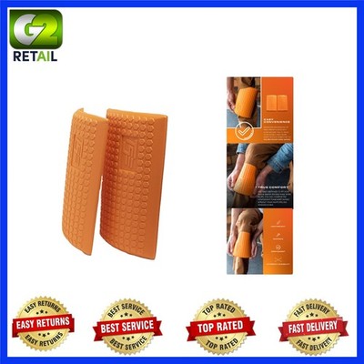 Hi-Viz Orange Knee Pad Inserts with Soft Inner Liner - Perfect for Work & Sports