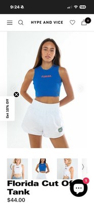 Hype and Vice Florida Gators Cut Off Tank Royal XS