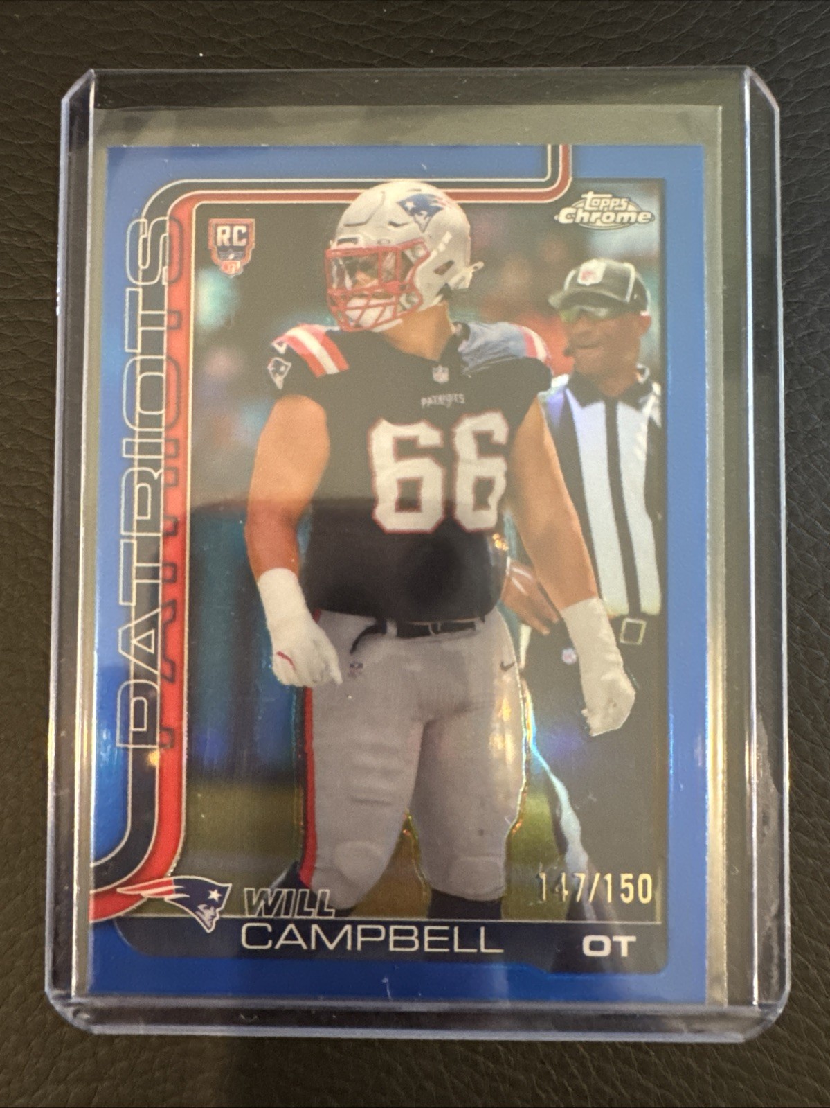 Will Campbell 2025 Topps Chrome Rookie TRUE BLUE REFRACTOR /150