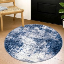 Round Washable Entry Area Rug - 3 Ft