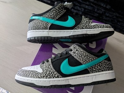 NIB Nike SB Dunk Low Pro Atmos Elephant Size 10 Mens Skate Shoes Rare Supreme 
