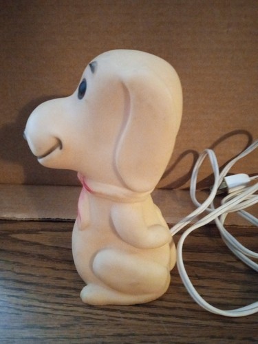 VINTAGE PEANUTS SNOOPY GUMMIKÖRPER NACHTLICHT LEUCHTENDE FIGUR - Bild 2 von 5