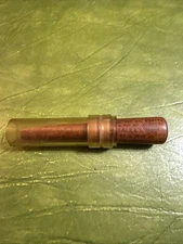 Vintage Early Faulk's Goose  Call - Lake Charles, LA. Markings Clear  Wood Slim
