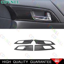 For Honda Accord 9TH 2013-2017 Carbon Fiber Inner Door Handle Frame Cover Trim