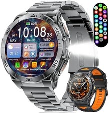 Military Smart Watch for Men Call Receive/Dial Rugged Tactical Fitness Tracker