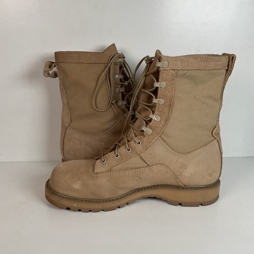 Bates Temperate Climate Combat Boots 11.5 R USA Made Desert Tan - Picture 13 of 16