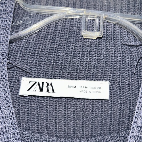 Zara Women’s Charcoal Gray Long Sleeve Sweater M - Picture 5 of 7