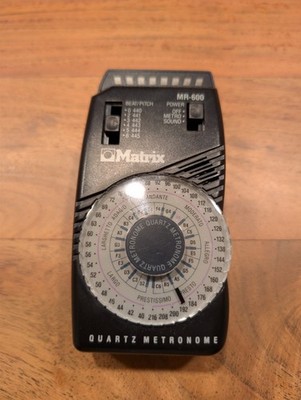Matrix MR-600 Quartz Metronome w/ LED Pendulum Simulation & Down Beat Accent
