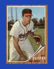 1962 Topps Set-Break # 75 Milt Pappas EX-EXMINT *GMCARDS*