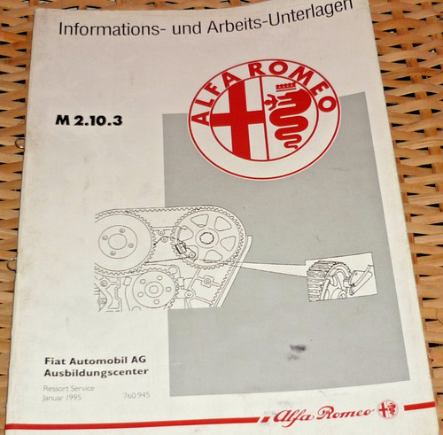 ALFA ROMEO M 2.10.3 Motronic  Werkstatthandbuch 1995 Original Alfa