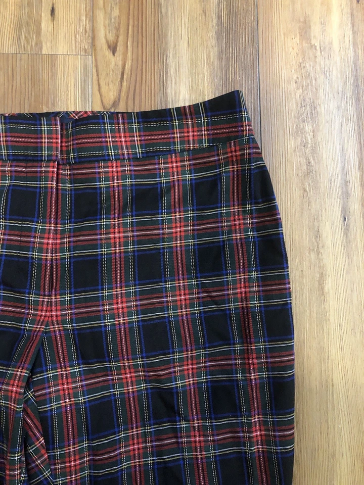 Pantalones de Colección Tommy Hilfiger Ashby Tobillo Preppy a Cuadros Talla 8 Tartán Antiguo Vacaciones Foto 3 de 4