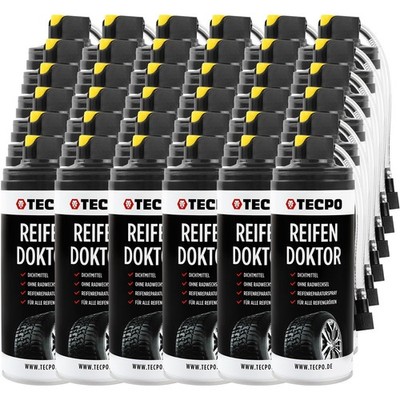 36x400ml TECPO REIFEN DOKTOR DICHTMITTEL PANNENHILFE REIFENDICHT AUTO FAHRRAD