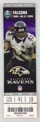 NFL 2013 08/15 Atlanta Falcons at Baltimore Ravens PRESEASON Full Ticket