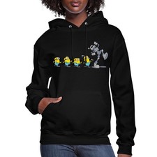 Minions Marching With A Robot Women's Hoodie