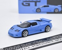 Bugatti EB110 Super Sport Giallo Bugatti Blau - Mini Gt 1:64