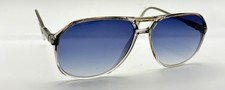 Vintage Silhouette M2084 Gray Translucent Pilot Sunglasses W/ NEW LENSES 
