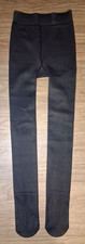 NEW IN PACKAGE WOMAN'S BLACK FLEECE LINED LEGGINGS WITH FEET SIZE XS