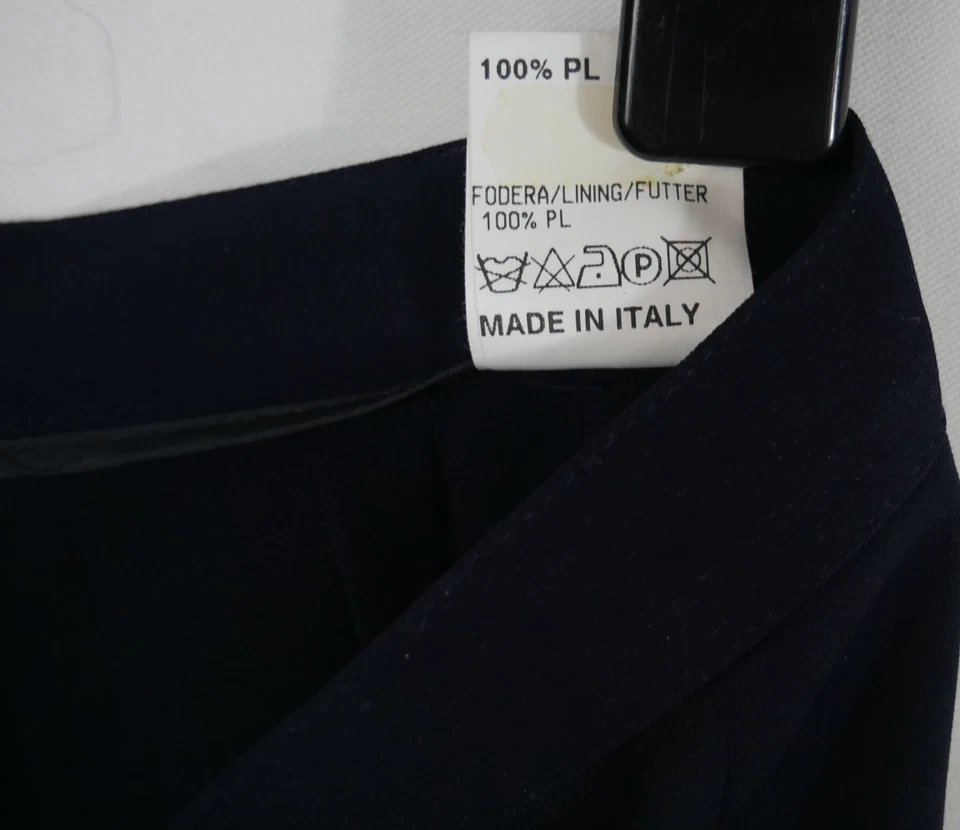 Damen MADE IN ITALY Elegante Hose Dunkel Blau Zeitlos Chic Größe DE 42/44 TOP! - Bild 2 von 4