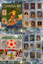Set Completo Copa Mundial FIFA México 86 Y España 82 Panini Reimpresión. Maradona.