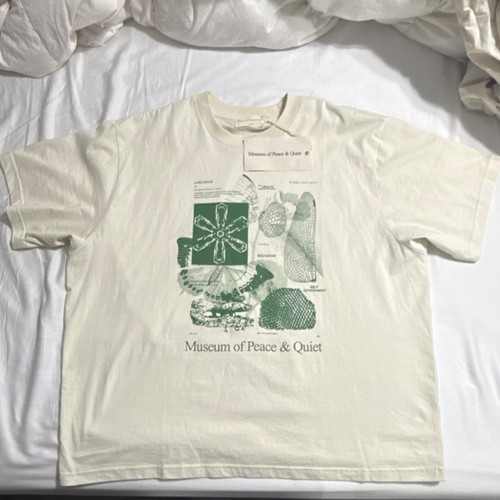 Museum of Peace & Quiet Graphic Print Men's White T-Shirt Size XL