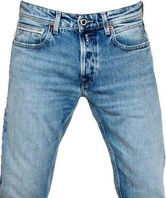 Replay Grover Straight Fit Herren Jeans Hose Hellblau W 30 32 33 34 36 L32