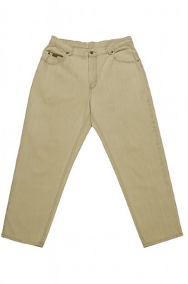 Lee Womens High Rise Straight Leg Jeans Regular - 16 Tan Beige Cotton Denim