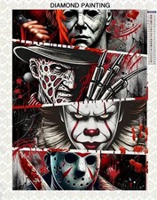 Halloween Diamond Art Kits for Adults - Horror 5D Diamond Painting for Adults...