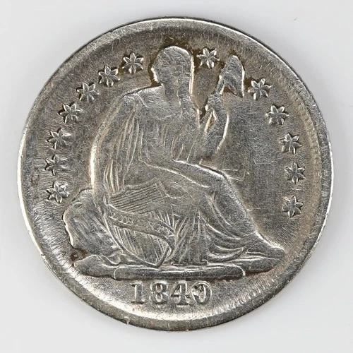 1840-O Seated Liberty Half Dime VF details Silver .5HD