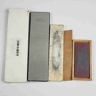 3x Lot - Whetstone Knife Sharpening Stone - Unknown Grit Used