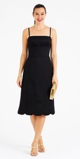 Ann Taylor SZ 2 Black Textured Cocktail | Semiformal Dress | Spaghetti Straps