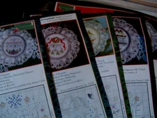 RARE OOP Stoney Creek M'zine XS Ptn "Christmas Virtues Orn" Set of 5 Designs