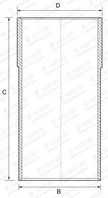 GOETZE ENGINE 14-710020-00 Canna cilindro - Immagine 2
