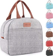 Lunch Bag for Women & Men Adult Insulated Lunch Box, Small Leakproof Cooler Food