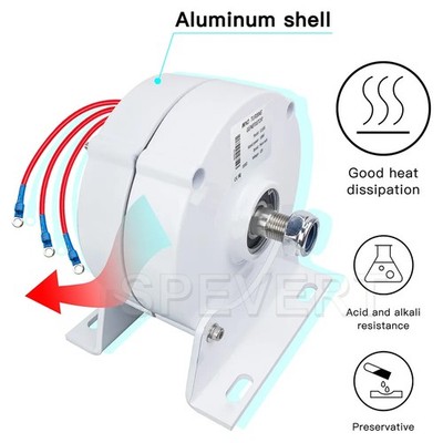 1KW-2KW Wind Permanent Generator 3-Phase Synchronous Alternator Motor 12/24V 48V