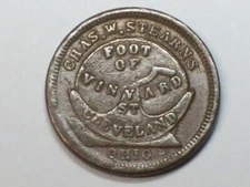 No Date CWT Store Card Chas. Stearns - Cleveland, OH     XF    SN5490