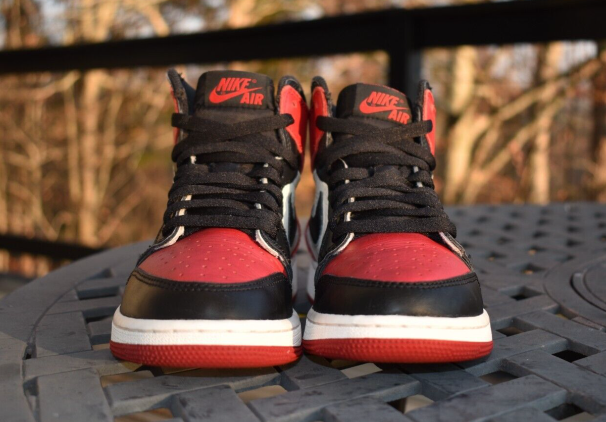 Nike Air Jordan 1 Retro High OG BG 'Bred Toe' 575441-610 Nike Air Jordan 1 Retro High OG BG 'Bred Toe' 575441-610